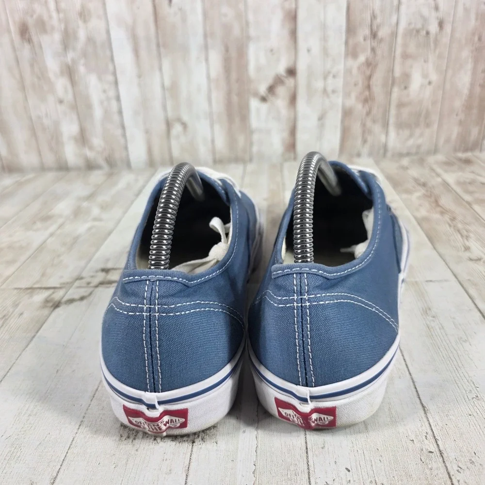 Vans‎ Authentic Blue Canvas Low Top Sneakers Womens 9.5 Mens 8 Skate Shoes